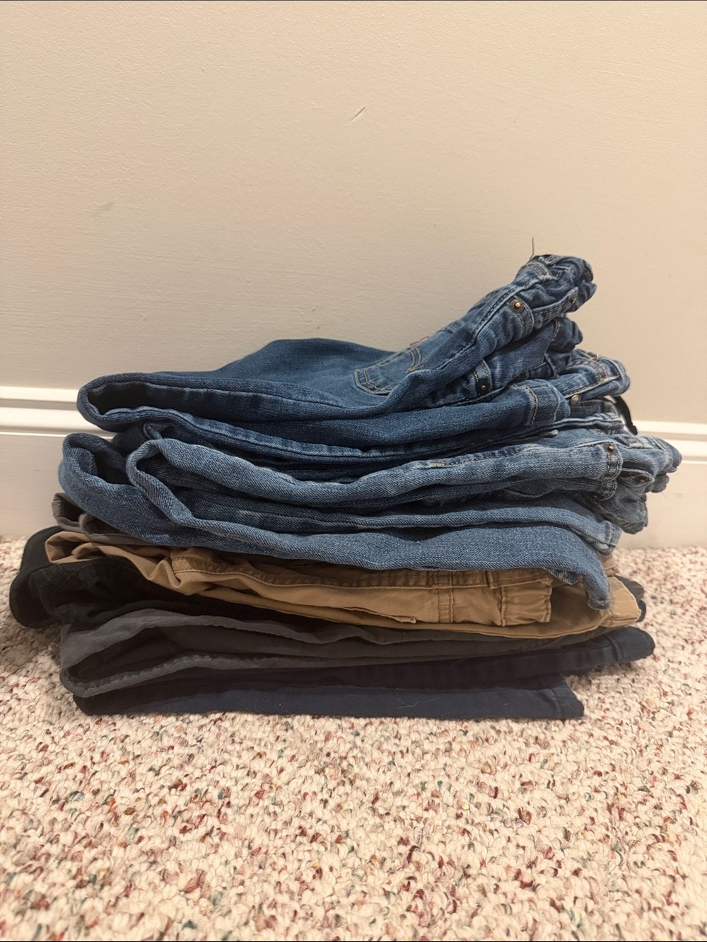 Boy Pants/Slacks- Lot 10-Uniform- 6/7- Jean/Khaki Old Navy Levi Cat Jack